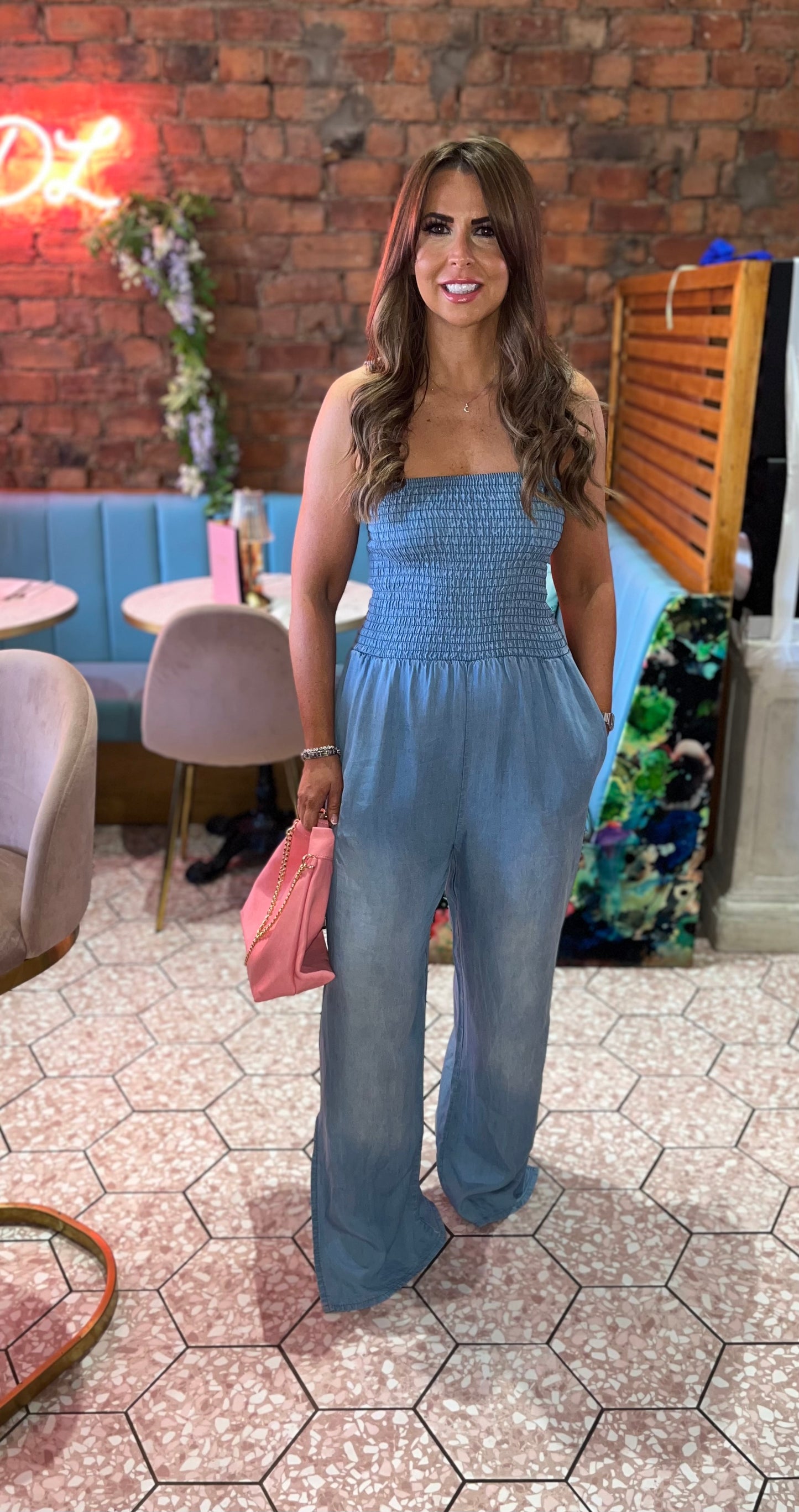 Chezza denim jumpsuit