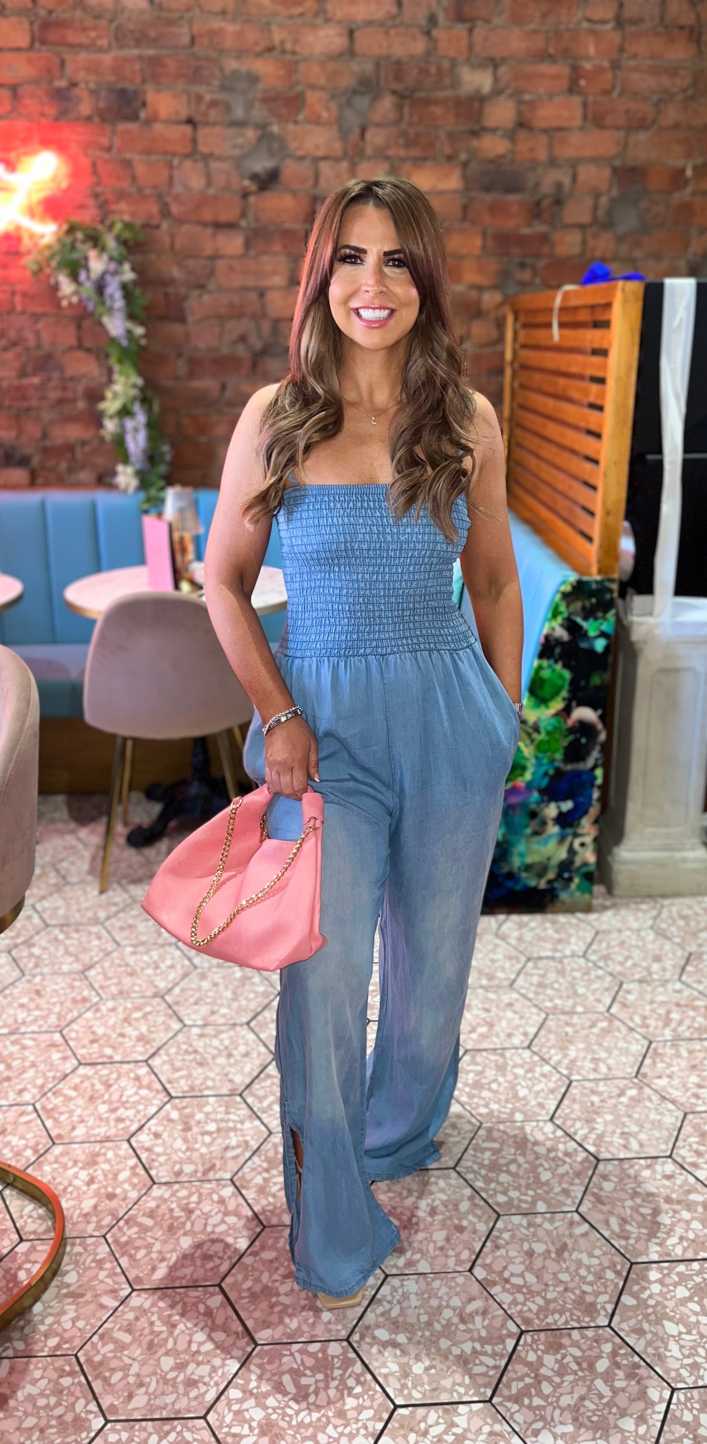 Chezza denim jumpsuit