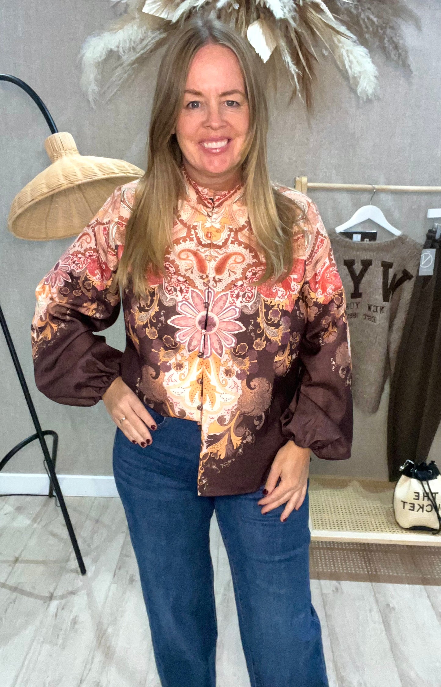 Sienna Paisley print shirt