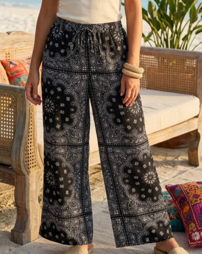 Bandana print trousers