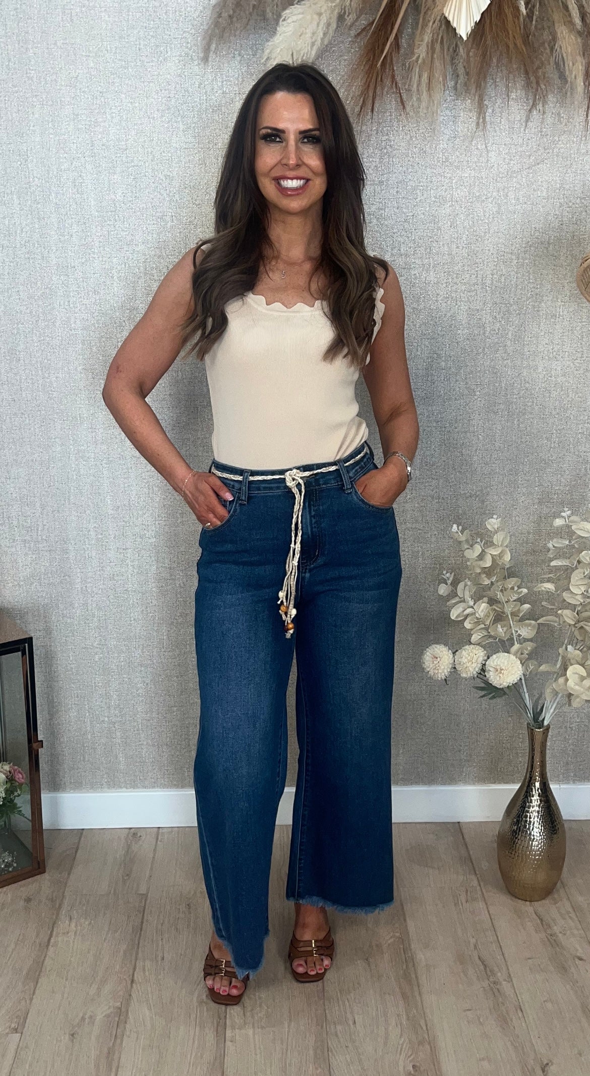 Skye raw edge jeans