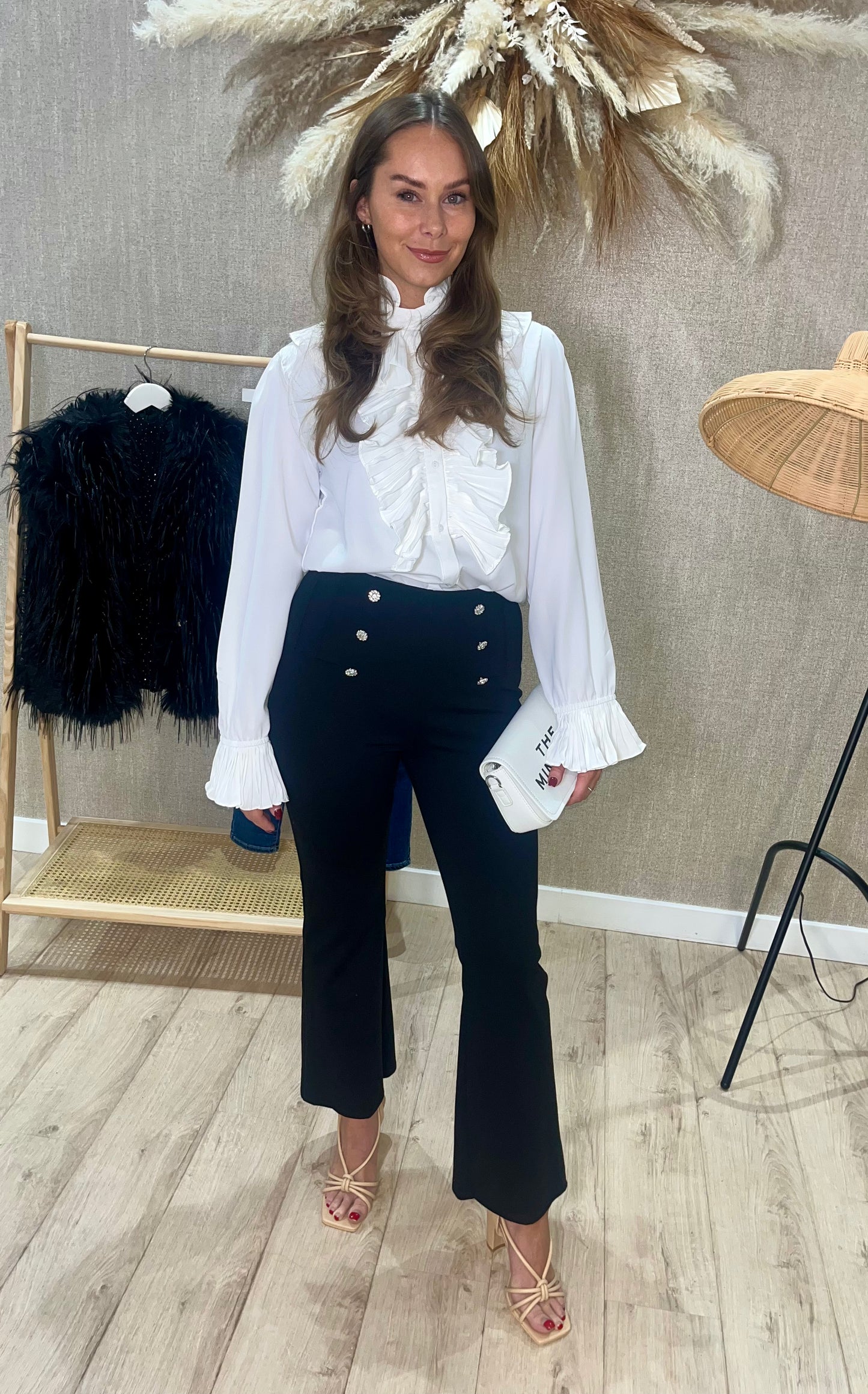 Beth button front trouser