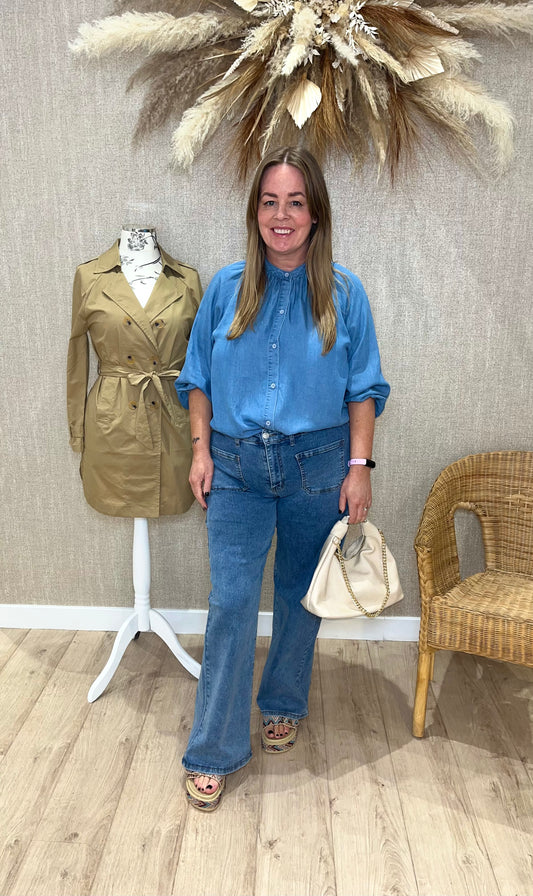 Christie denim style shirt