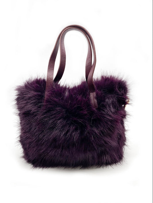 Mini tote plum