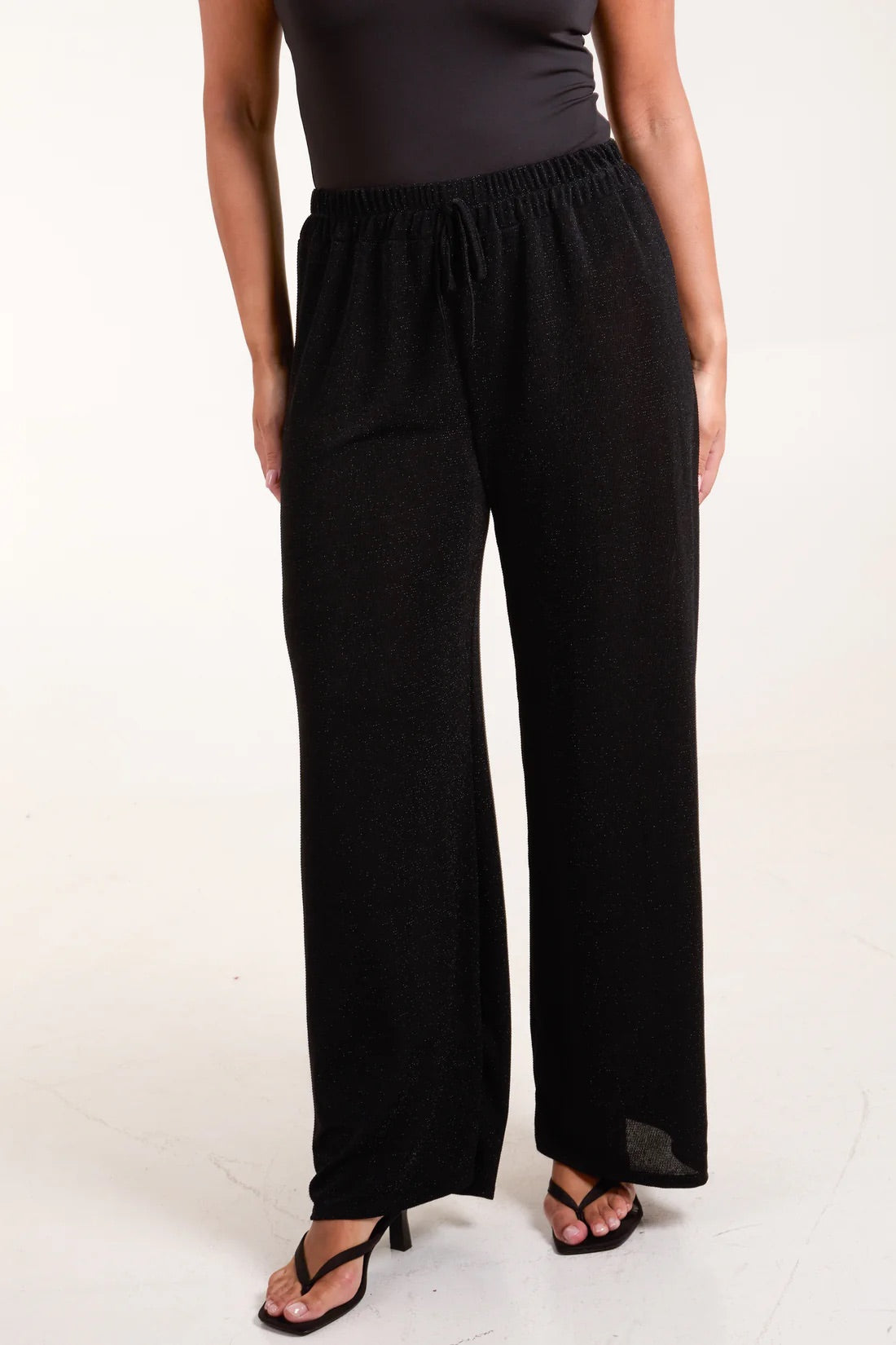 Tia shimmer wide leg trouser