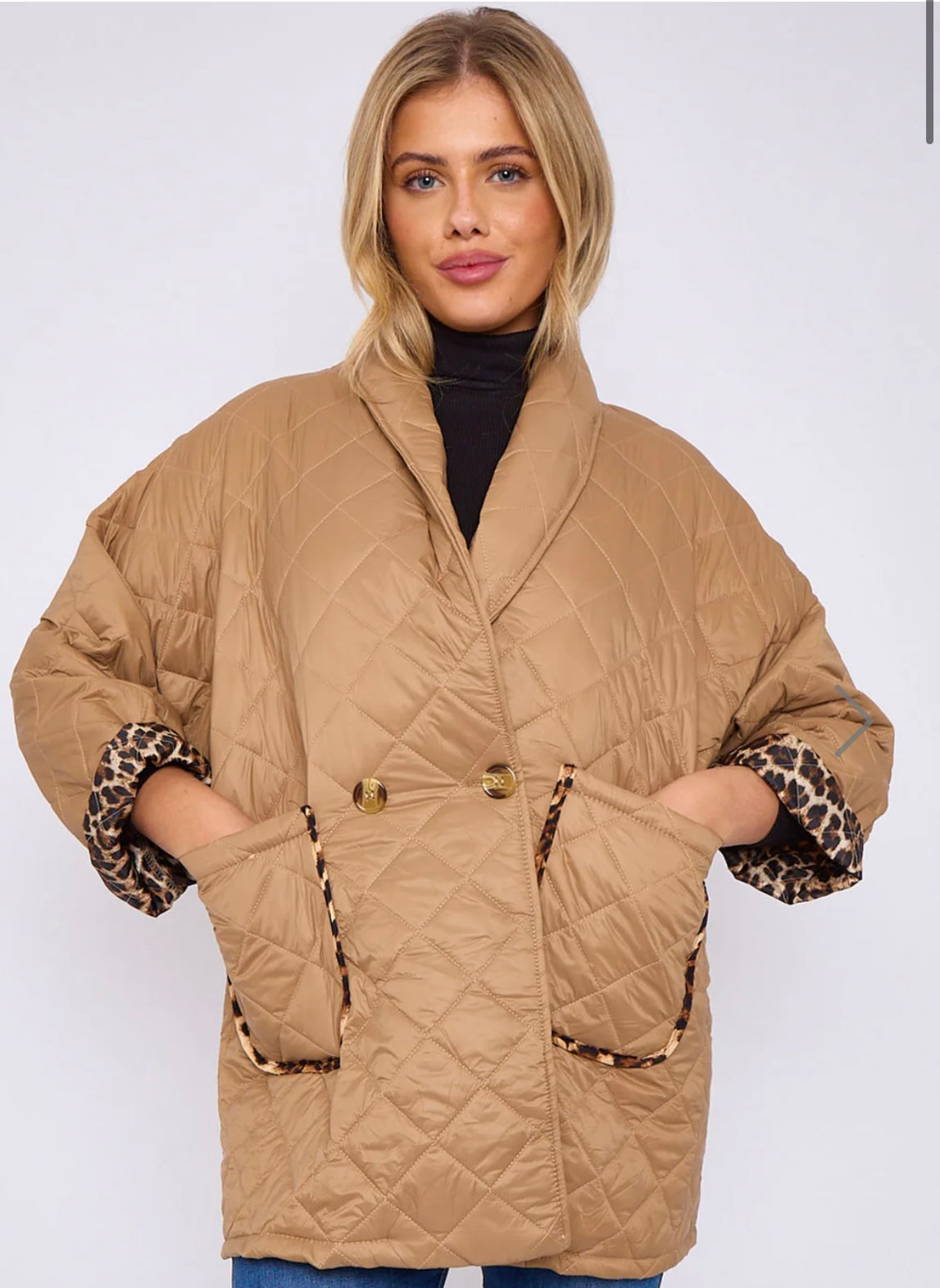 Maggie Quilted Jacket Camel