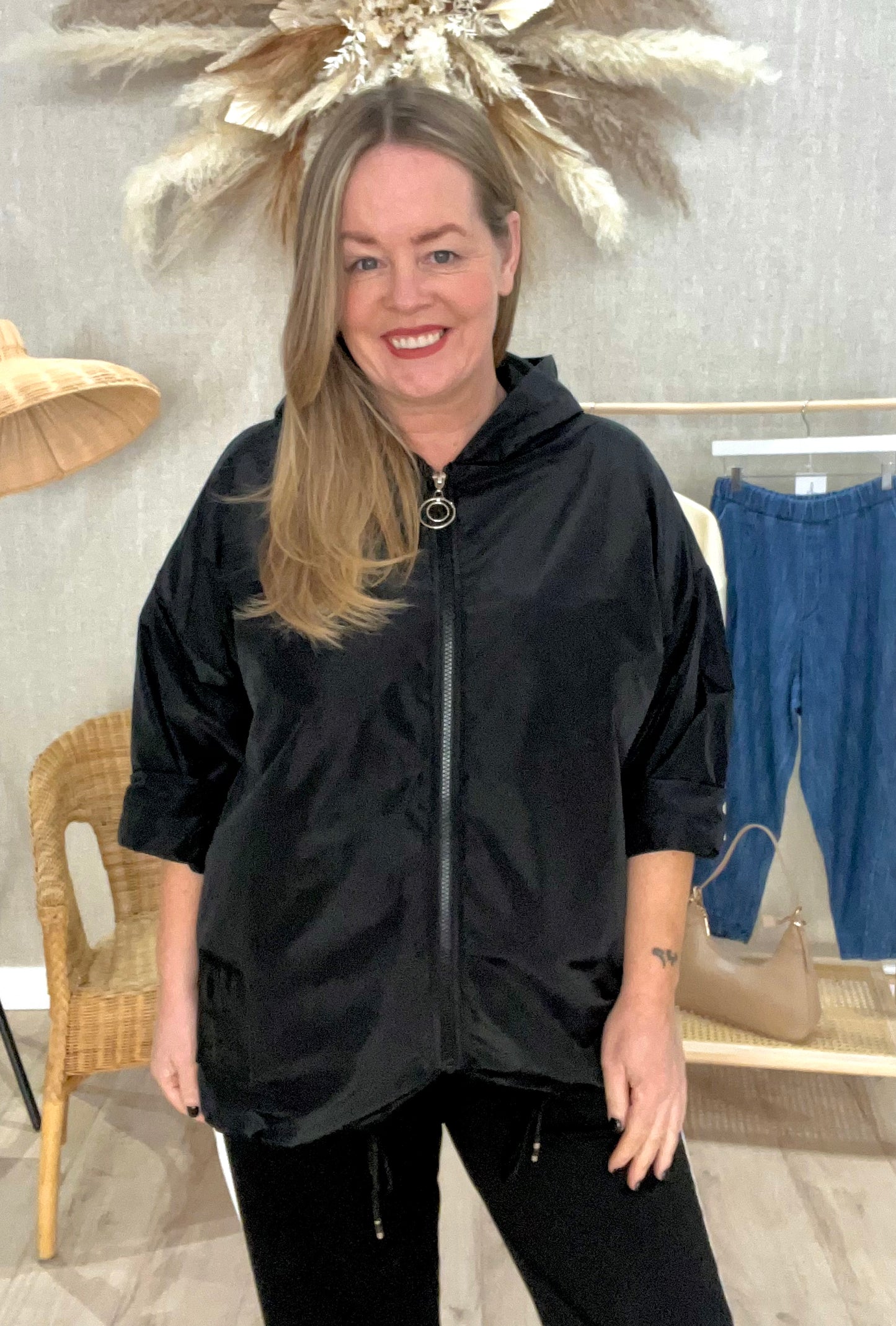 Sporty shower proof jacket
