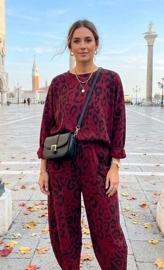 Ria Leopard 2 piece set