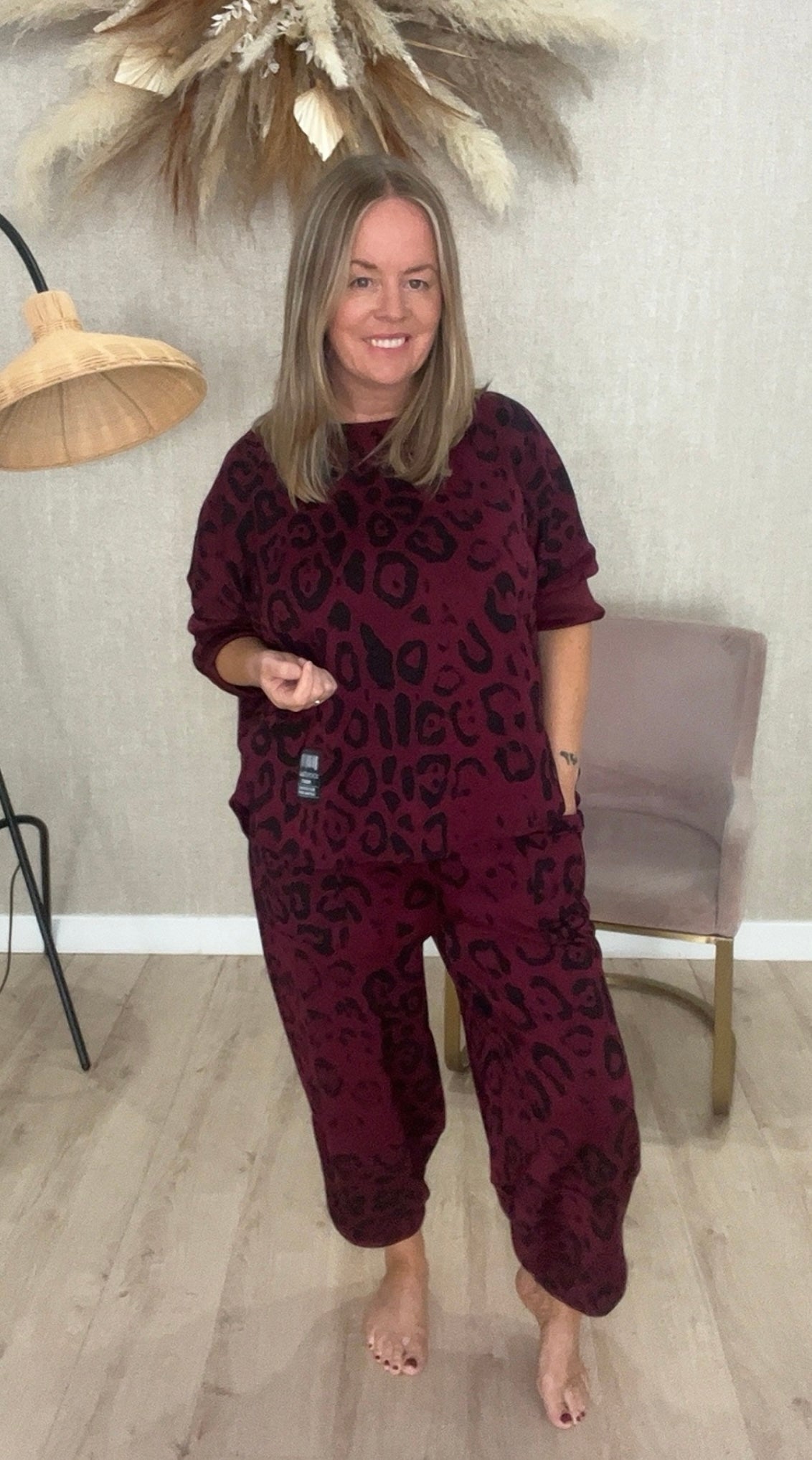 Ria Leopard 2 piece set