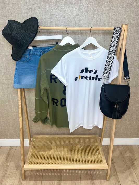 She’s electric t shirt