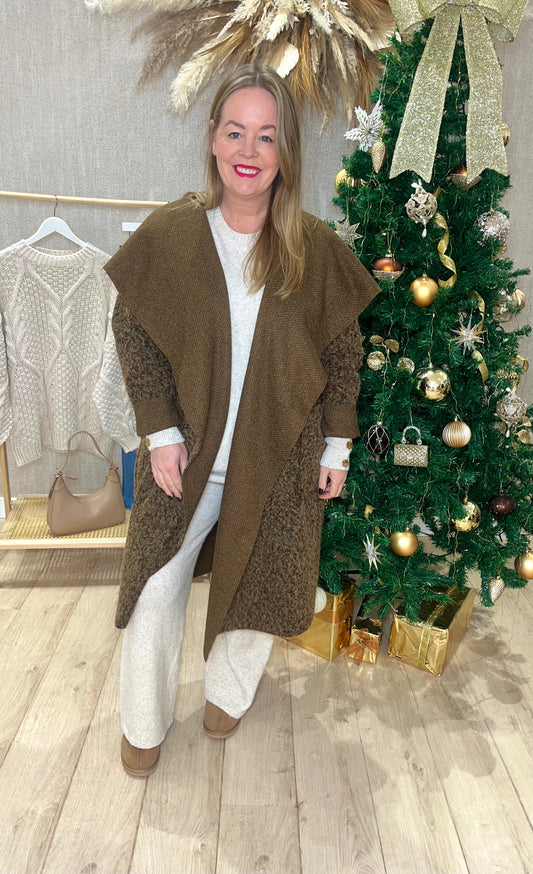 Christy waterfall coatigan