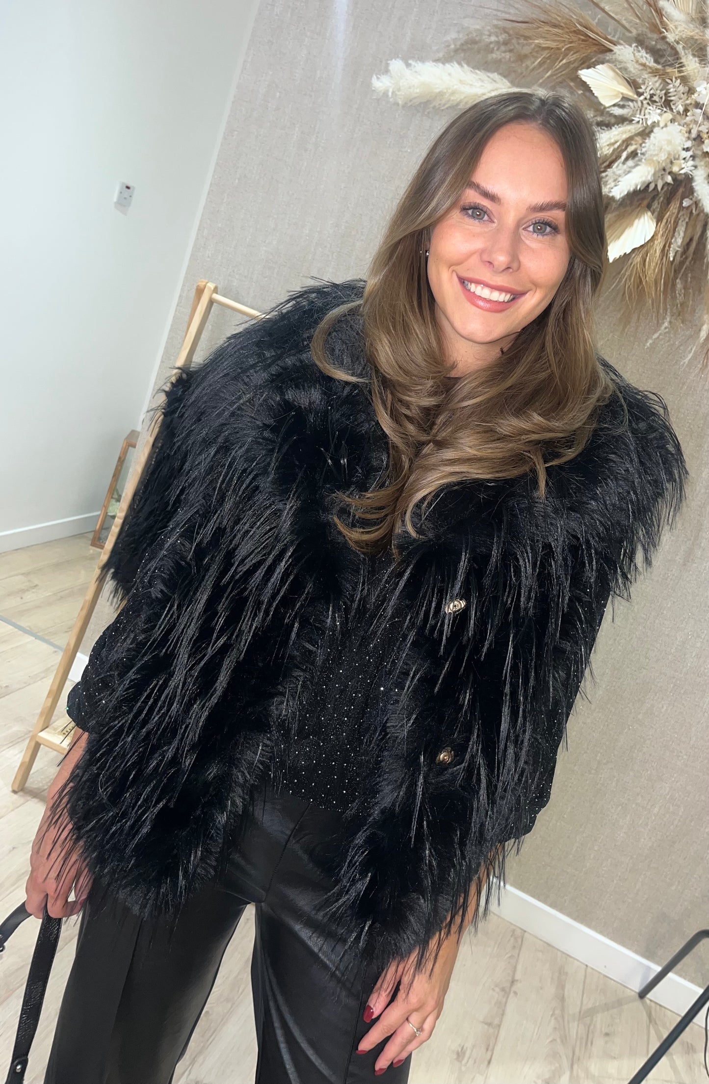 Angie faux fur gilet