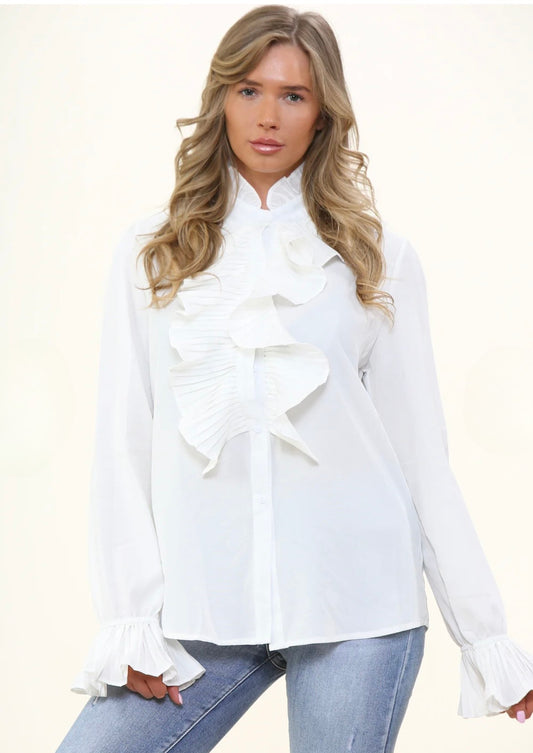 Ria ruffled shirt