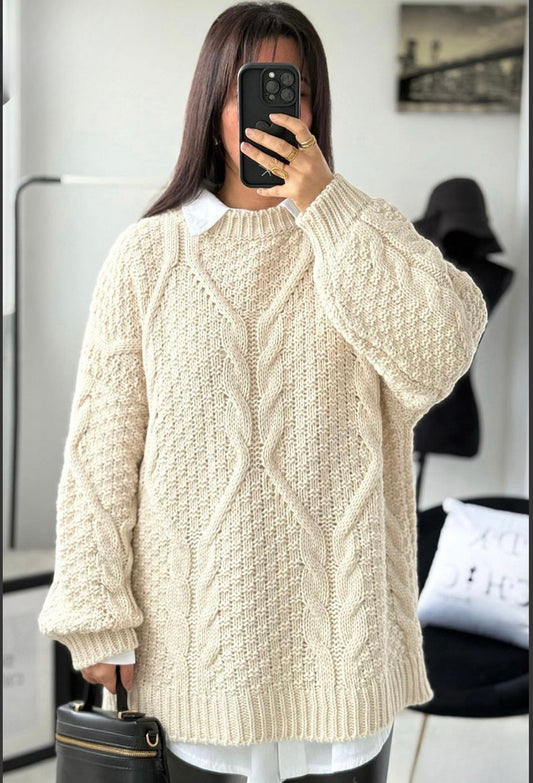 Callie cable knit jumper