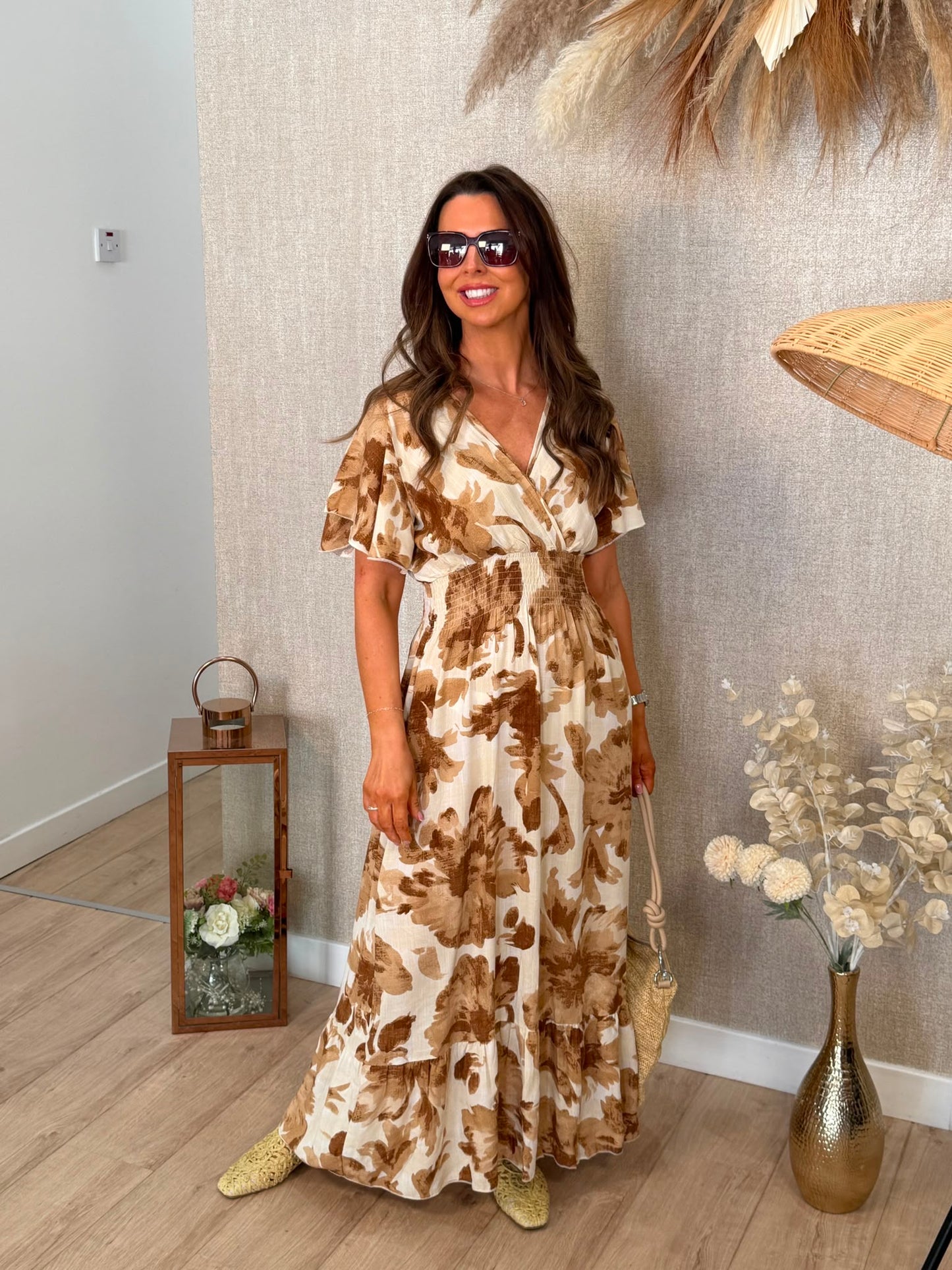 Leila Angel sleeve dress