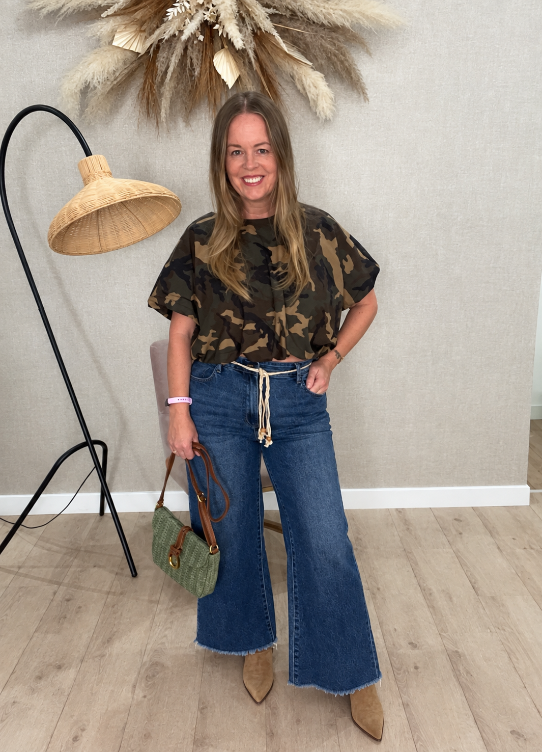 Joelle camo top